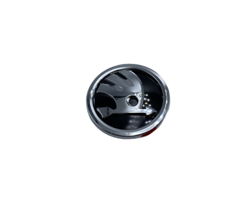 Емблема Логотип SKODA Хром 80 мм (5JD853621A)
