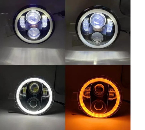 Світлодіодні фари для ваз 2103 2106 bmw E30 E34 5.75 дюймів кругла LED Headlight комплект 2 шт (L2106-5.75D)