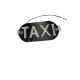 Табличка TAXI на лобове скло світлодіодна на присосках LED шашка для таксі 12в біла (17369)