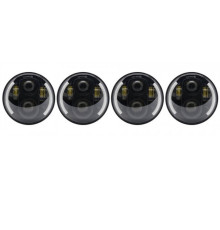 Світлодіодні передні фари OEM ваз 2103 2106 BMW E30 E34 5.75 дюймів місяць LED комплект 4 шт (LYN5.75DKT)