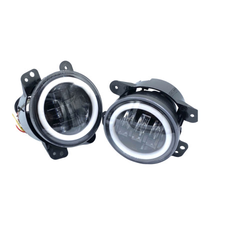 Протитуманні фари Volkswagen T5 в бампер з лінзами габарит та поворот Протитуманки Led 60 Ватт (T5Led)